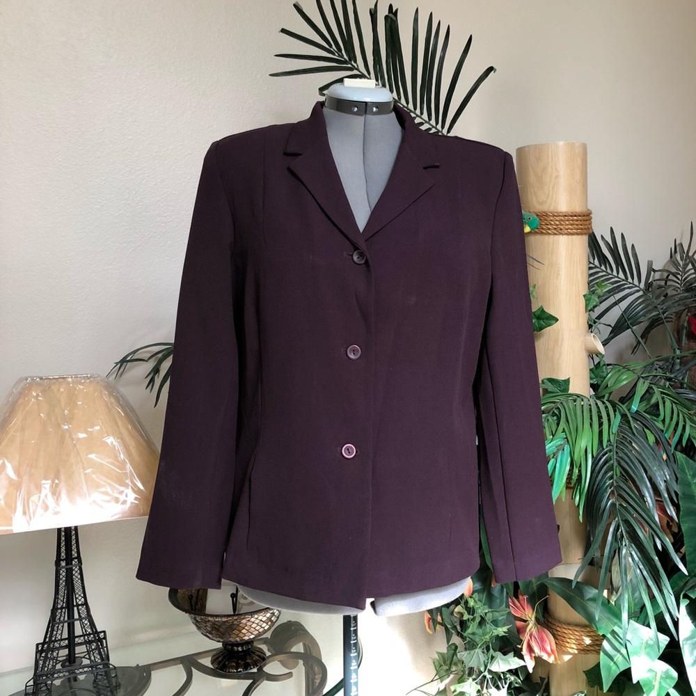 NORTON McNaughton Purple Blazer - Size 10